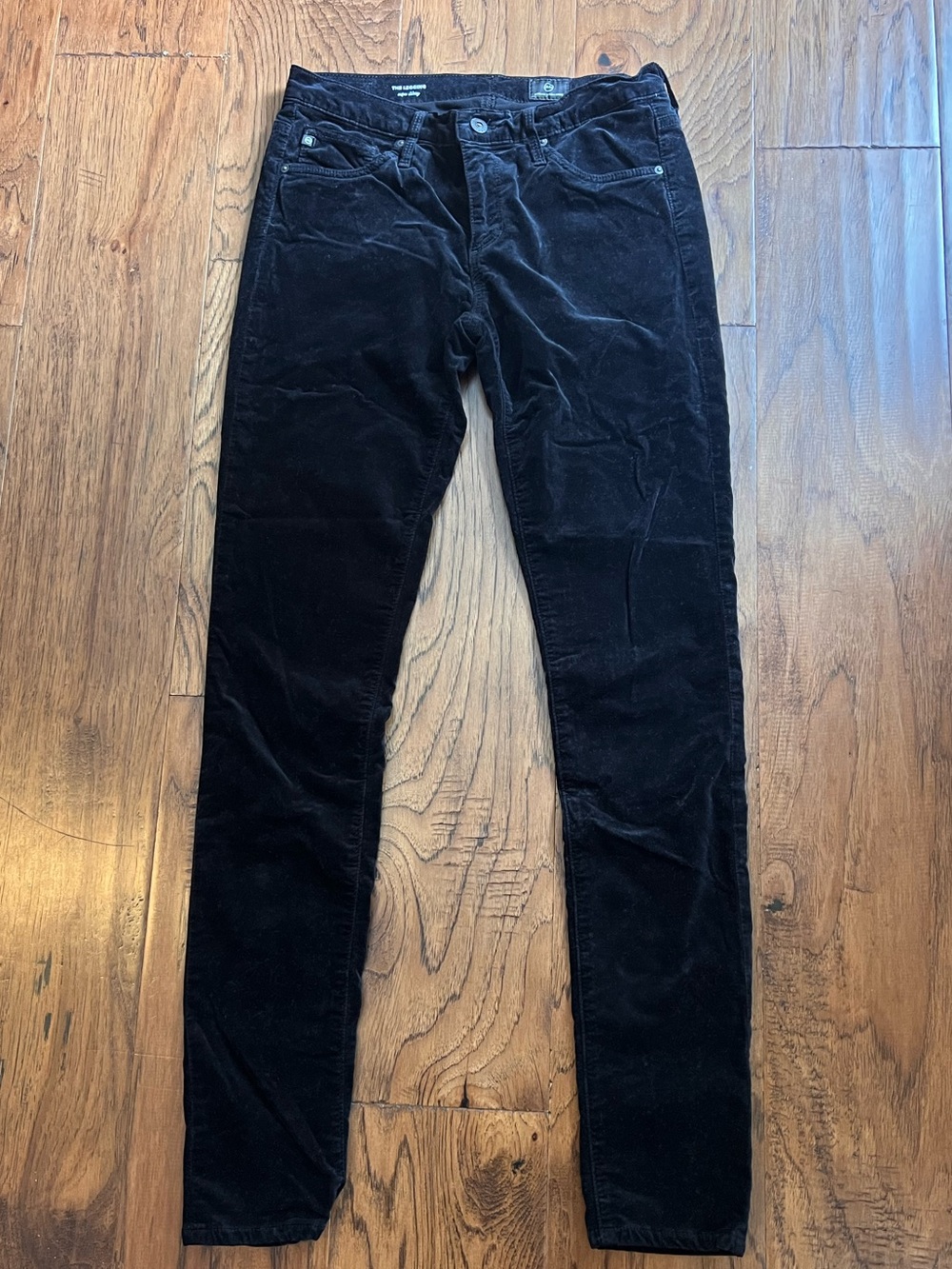 AG Adriano Goldschmied Women's Skinny Corduroy Jeans in Black